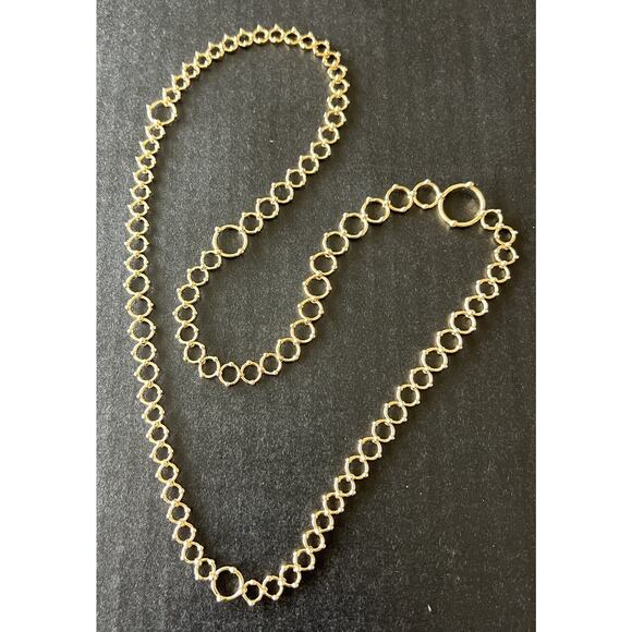 Tiffany & Co. 18K Ring Bead Link Statement Necklace 58.6g - Picture 3 of 10